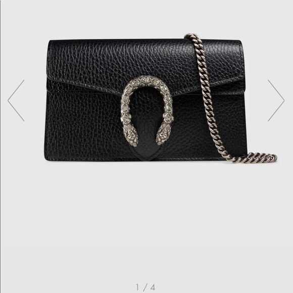 Gucci Handbags - Gucci Dionysus leather super mini bag.